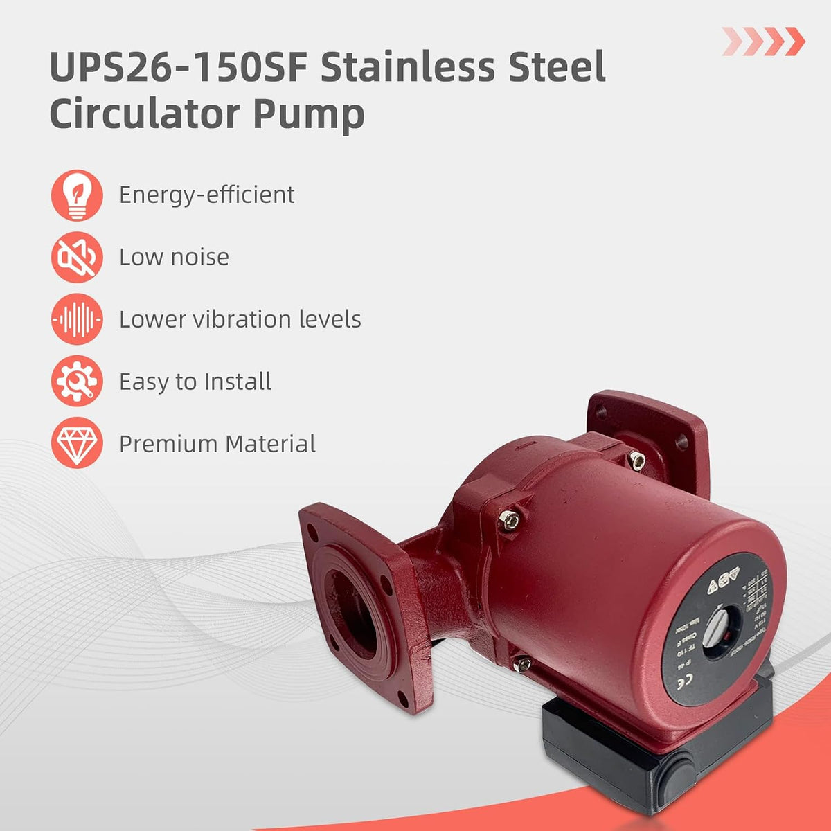 UPS26-150SF 1/2 HP Circulator Pump 115V Compatible with Grundfos 95906632