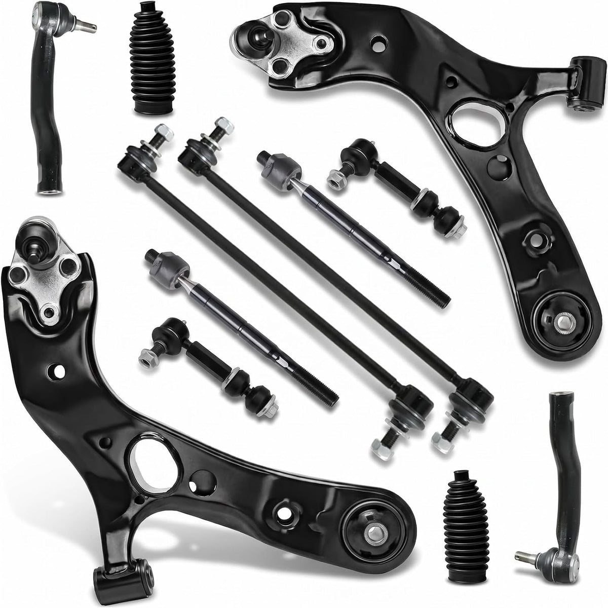 12Pcs Control Arm Suspension Kit W/Ball Joint Fits 2006-2018 Toyota RAV4