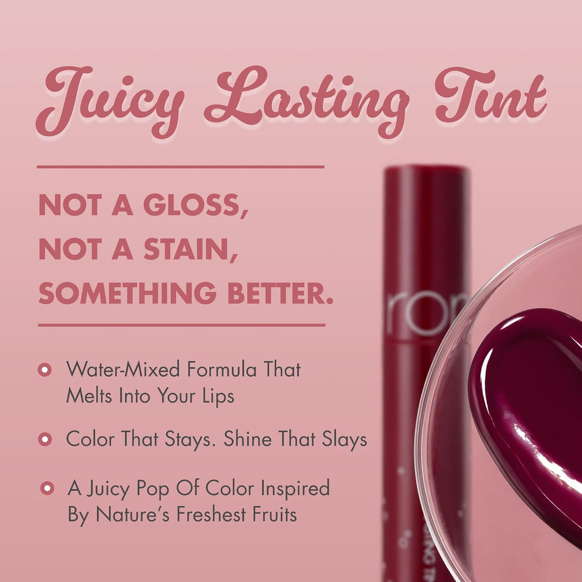 Juicy Lasting Tint | Glossy Lip Tint | Plum Coke V1 | 0.19oz