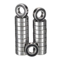 627-2RS Deep Groove Ball Bearings, ID 7mm x OD 22mm x Width 7mm Miniature Bearings, Double Rubber Sealed Ball Bearing Pre-Lubricated Chrome Steel Z2 Lever 20pcs