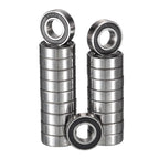 627-2RS Deep Groove Ball Bearings, ID 7mm x OD 22mm x Width 7mm Miniature Bearings, Double Rubber Sealed Ball Bearing Pre-Lubricated Chrome Steel Z2 Lever 20pcs