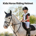 Kids Horse Riding Helmet Ventilated Adjustable 20.8-22.8" / 53-58cm