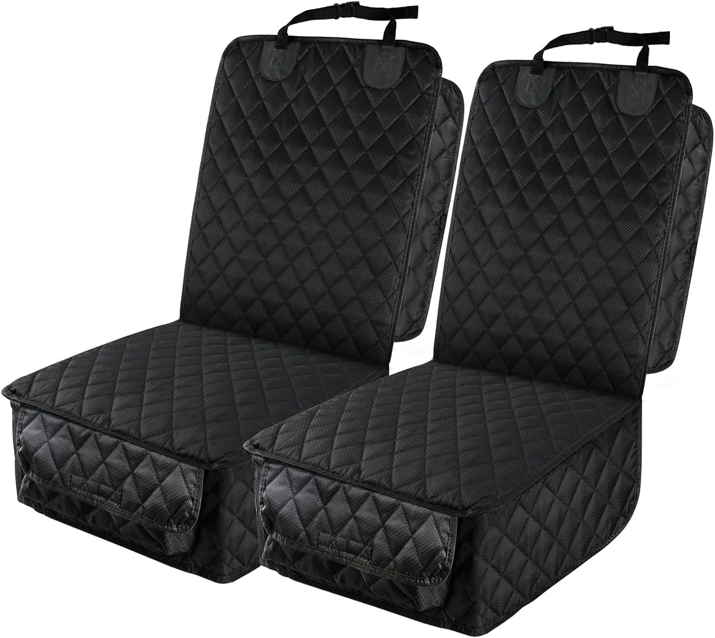 Waterproof Front Seat Car Cover 2 Pack, Full Protection Dog Car Seat Cover with Side Flaps, Nonslip Scratchproof