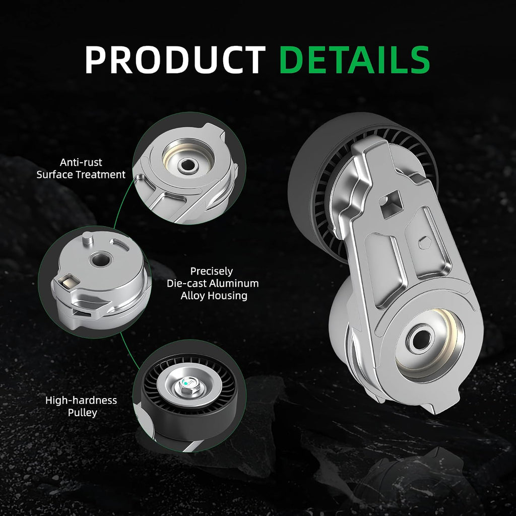 Serpentine Belt Tensioner idler Pulley Kit #38323 89377 38018