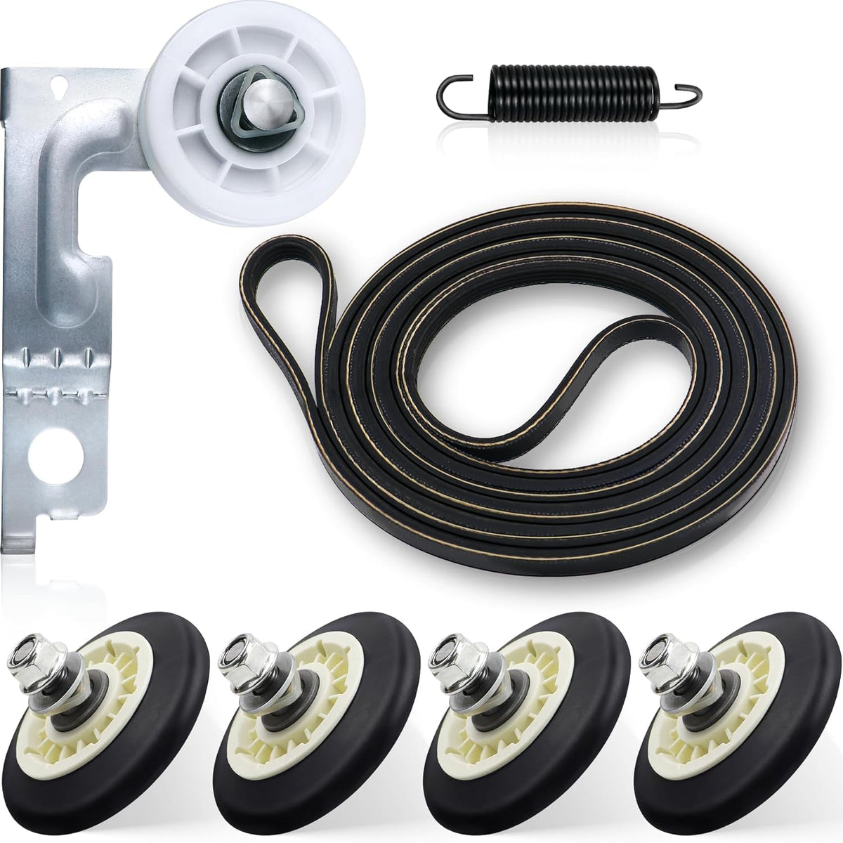Upgraded Dryer Repair Kit Dryer Roller Kit for LG DLGX0002TM DLGX2451R DLGX2502V DLGX2502W DLGX2551R DLGX2551W DLGX2651R DLGX2651W DLGX2656V DLGX2802L DLGX2802W DLGX2902V DLGX3002P DLGX3002R DLGX3002W