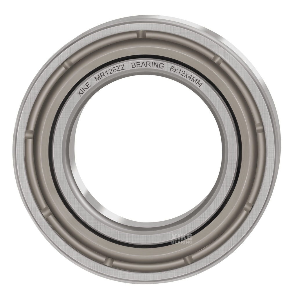 XIKE 10 Pcs MR126ZZ Bearings 6x12x4mm, Double Shield Seals Metal.