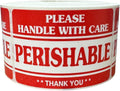 2x3 Perishable Handle with Care Thank You Labels Food Packaging Shipping Adhesive Stickers (1) Roll of 500