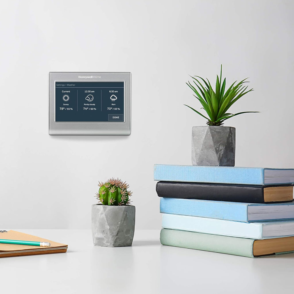 RTH9585WF Wi-Fi Smart Color Thermostat, 7 Day Programmable, Touch Screen, Energy Star, Alexa Ready, C-Wire Required