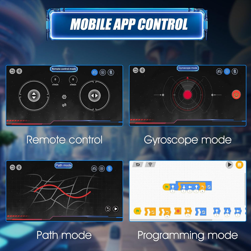 STEM Robotics Kit for Kids 8-12, APP & Remote Control Robot Building Kits | 5 in 1 RC & Programming Space Robot with