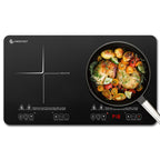 Double Induction Cooktop, 1800W 2 Burner, ETL Certified