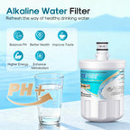 Alkaline 5231JA2002A Water Filter Replacement for LG LT500P,4 PACK