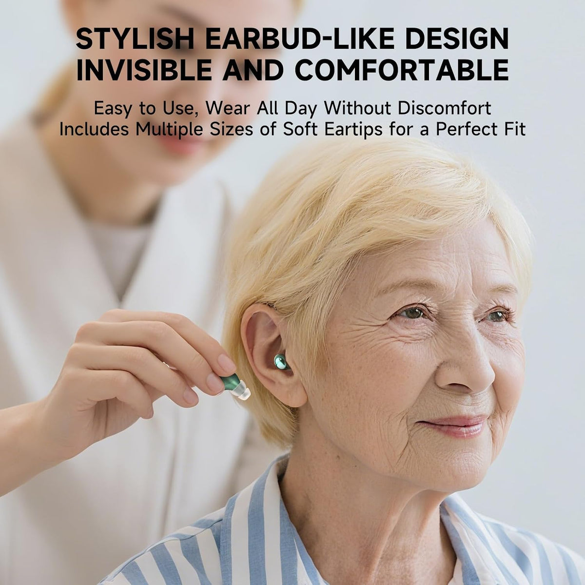AIR Bluetooth Rechargeable OTC Hearing Aids for Seniors