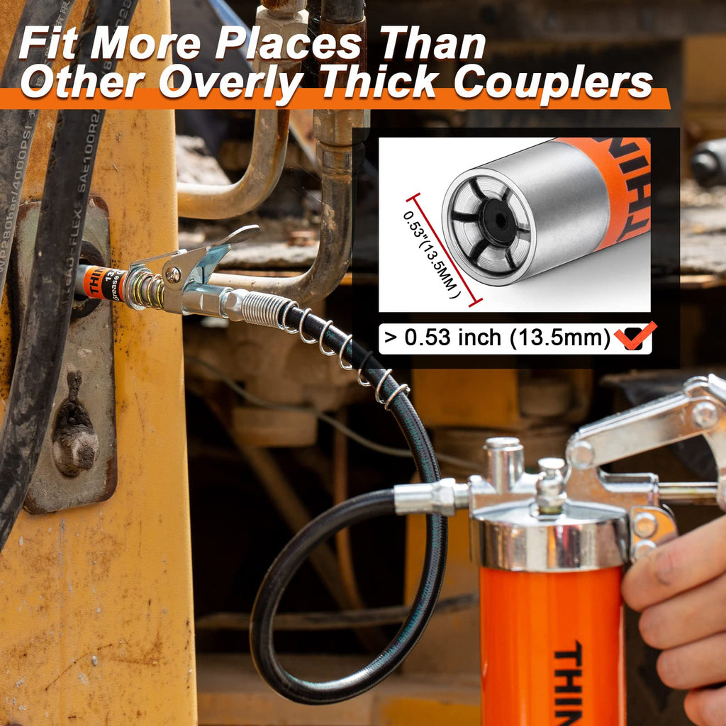 THINKWORK 12000PSI Quick Release Grease Gun Coupler