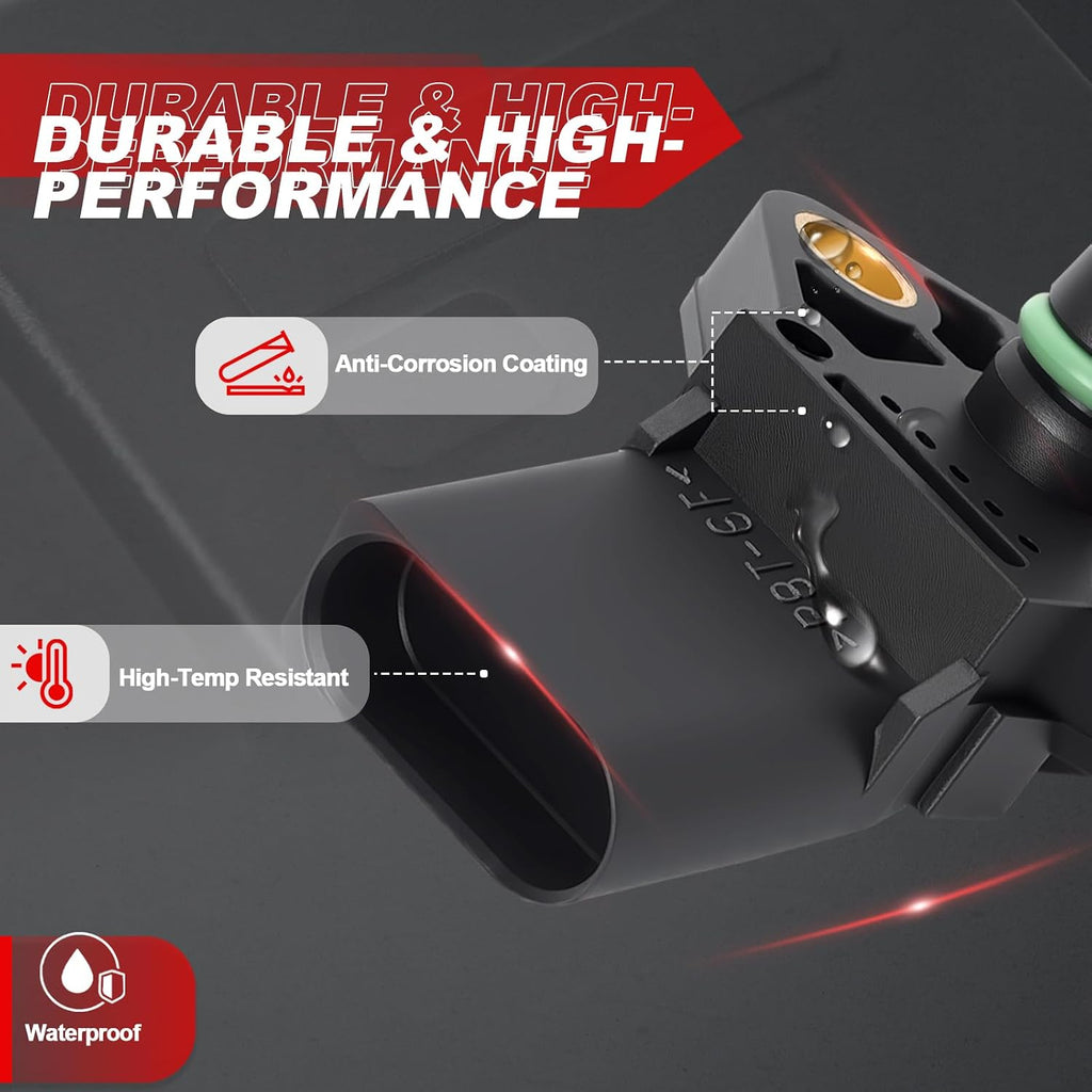 MAP Sensor Manifold Absolute Pressure: Compatible with Volkswagen 2006-20 Jetta L4 1.8L L4 2.0L, 2006-12 GTI L4 2.0L, 2009-12 Tig uan L4 2.0L, Audi 2002-08 A4 Quattro L4 1.8L L4 2.0L, See Fitment