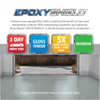 EpoxyShield Garage Floor Coating, Gloss Dark Gray, 1 Car Kit