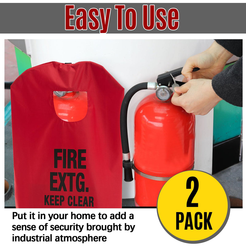 2 Pcs Fire Extinguisher Cover, 13-20lb
