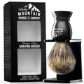 Badger Hair Shaving Brush for Men with Stand | Pure 100% Best Badger Hair, Heavy Duty Resin Handle & Oversized