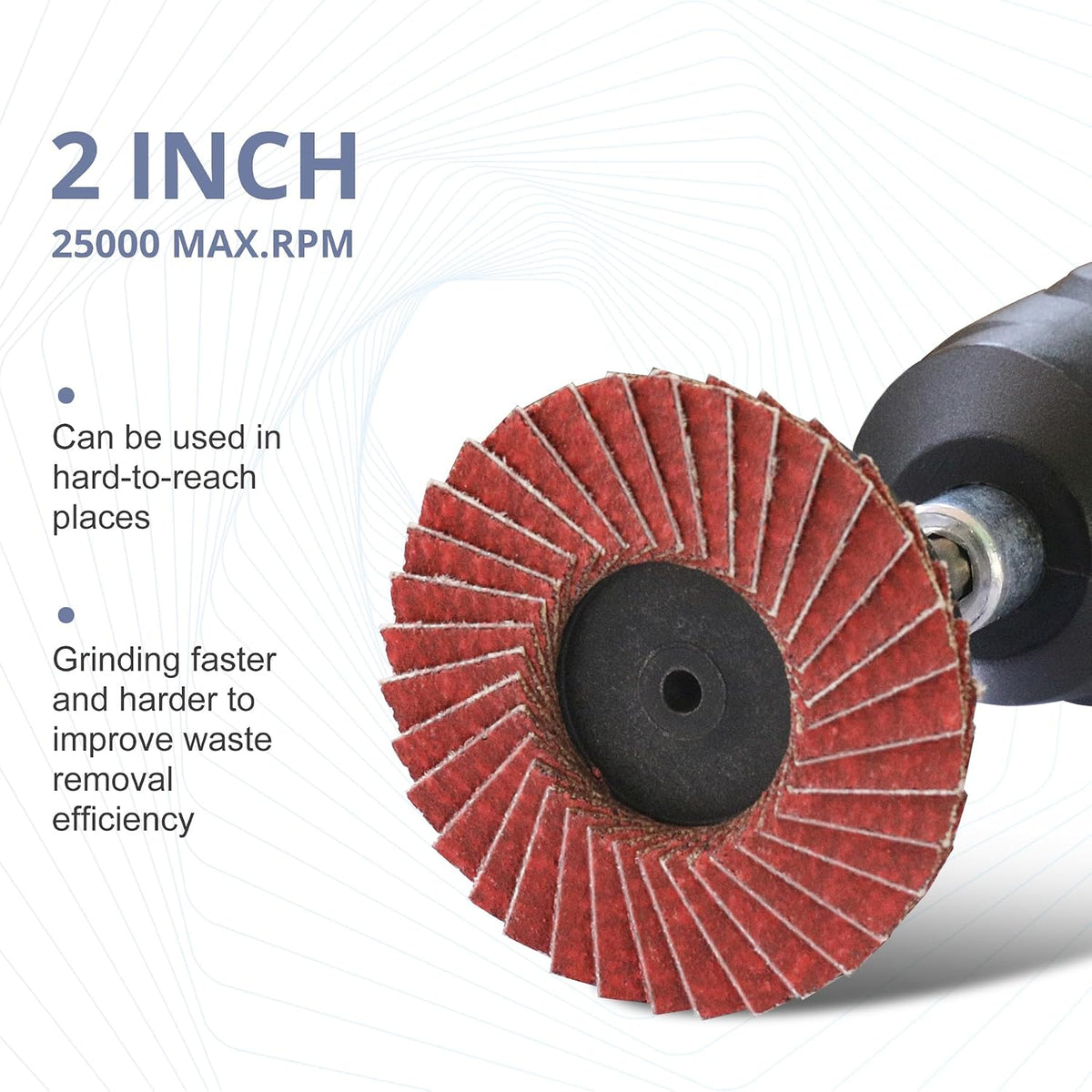 2 Inch Flap Disc Set, 20 PCS Angle/Die Grinder Flap Discs