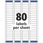 Matte Clear Return Address Labels, Sure Feed Technology, Laser, 1/2" x 1-3/4", 2,000 Labels, 5 Packs (5667)