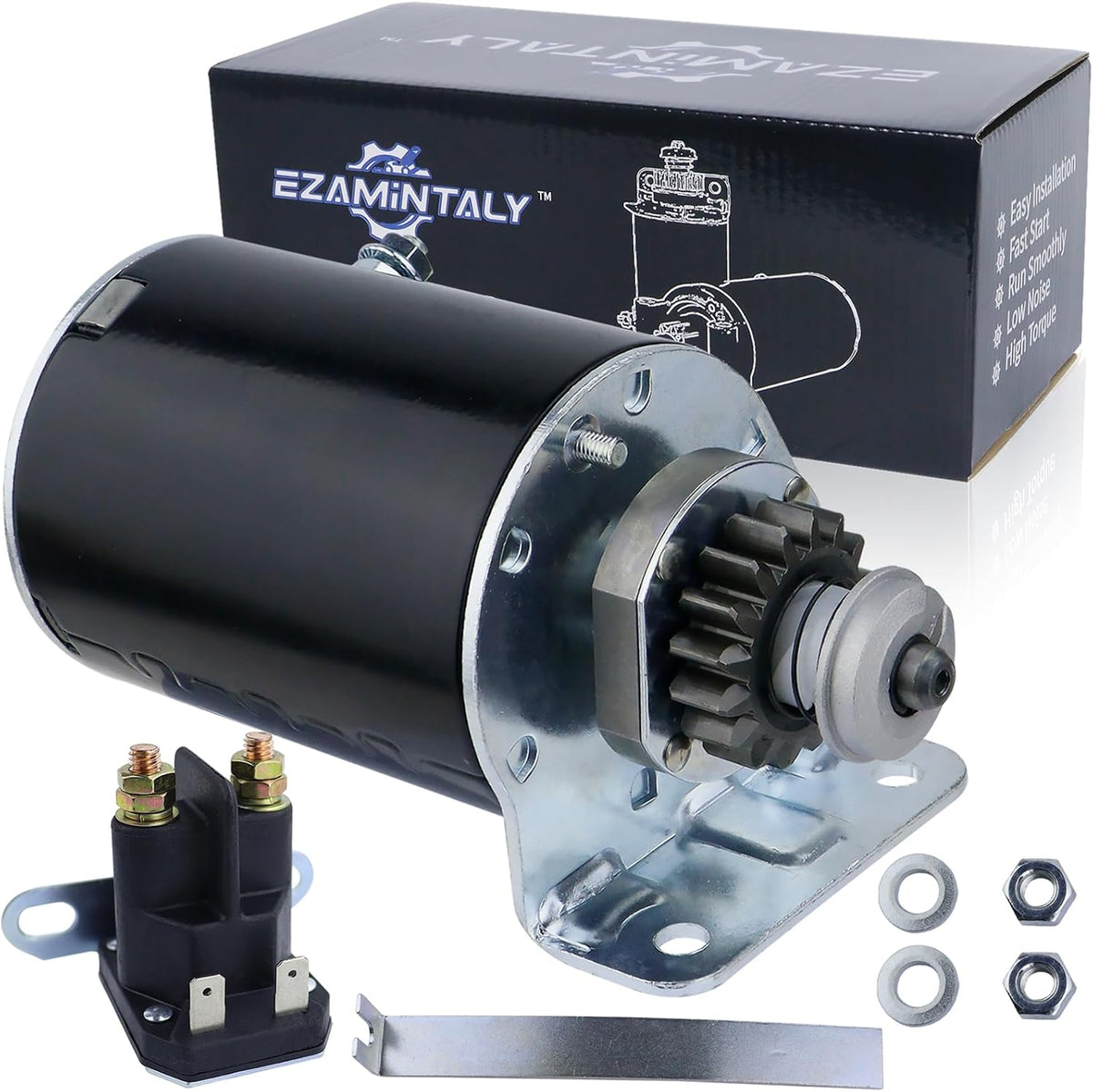 Starter Steel Gear & Relay for John Deere L120 LA120 LA135 Z225