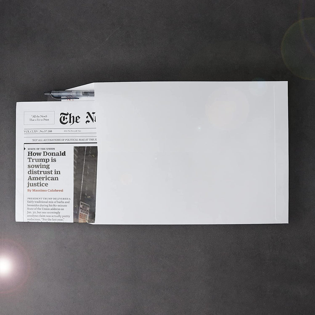 120 PCS 6x9 inches Security Catalog Envelopes Printable Self Seal Envelopes, Anti Tear White Envelopes for Invitation