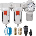 NANPU 1/2" NPT Air Drying System, 0.01-Micron Coalescing Filter Regulator