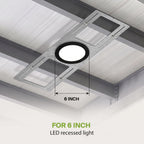 72 Pack New Construction Mounting Plate, 6 Inch Wafer Light Bracket