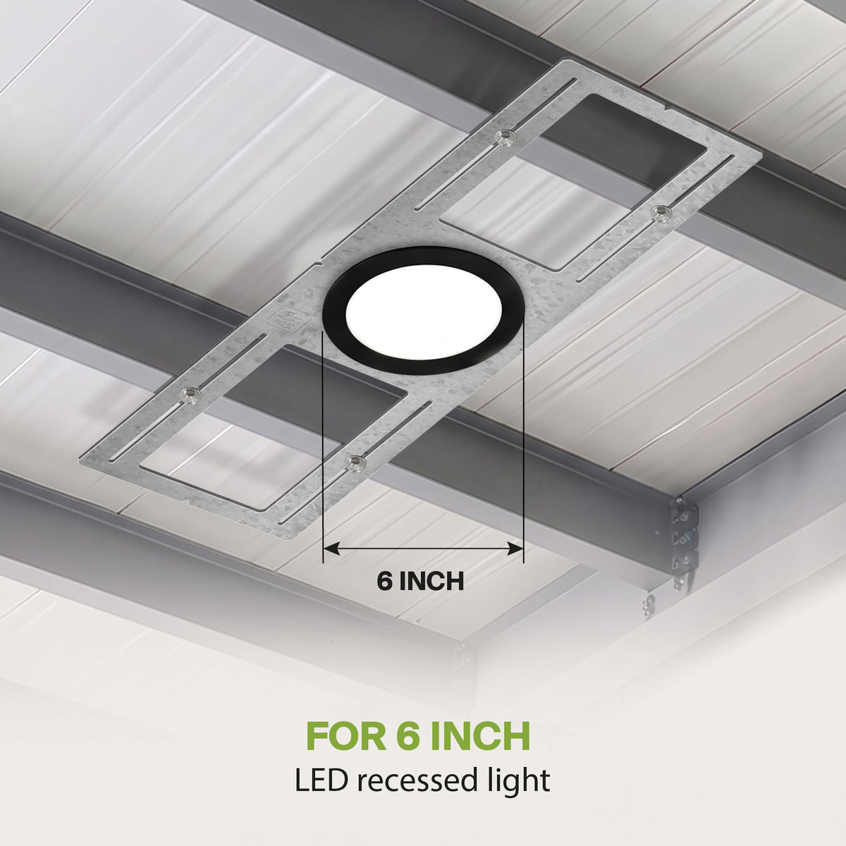 72 Pack New Construction Mounting Plate, 6 Inch Wafer Light Bracket
