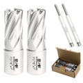S&F STEAD & FAST Annular Cutter Set 2 Pcs, 11/16" x 1" DOC, Mag Drill Bits