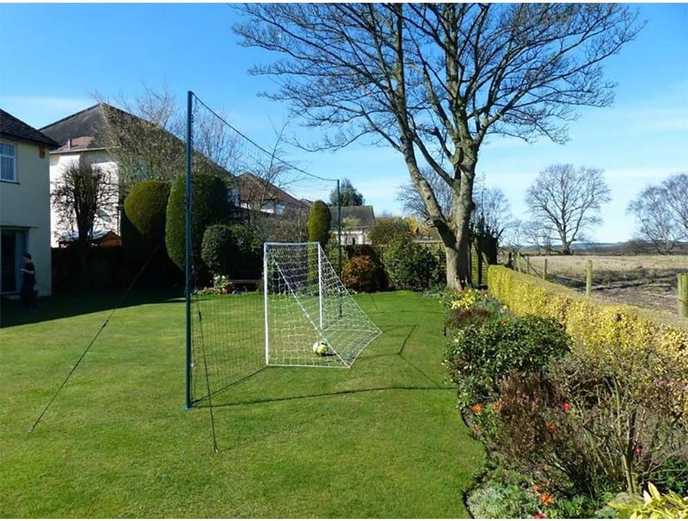 Soccer Goal, Rebounder and Backstop Net | All-in-one backyard system; continuous shooting practice and missed-shot