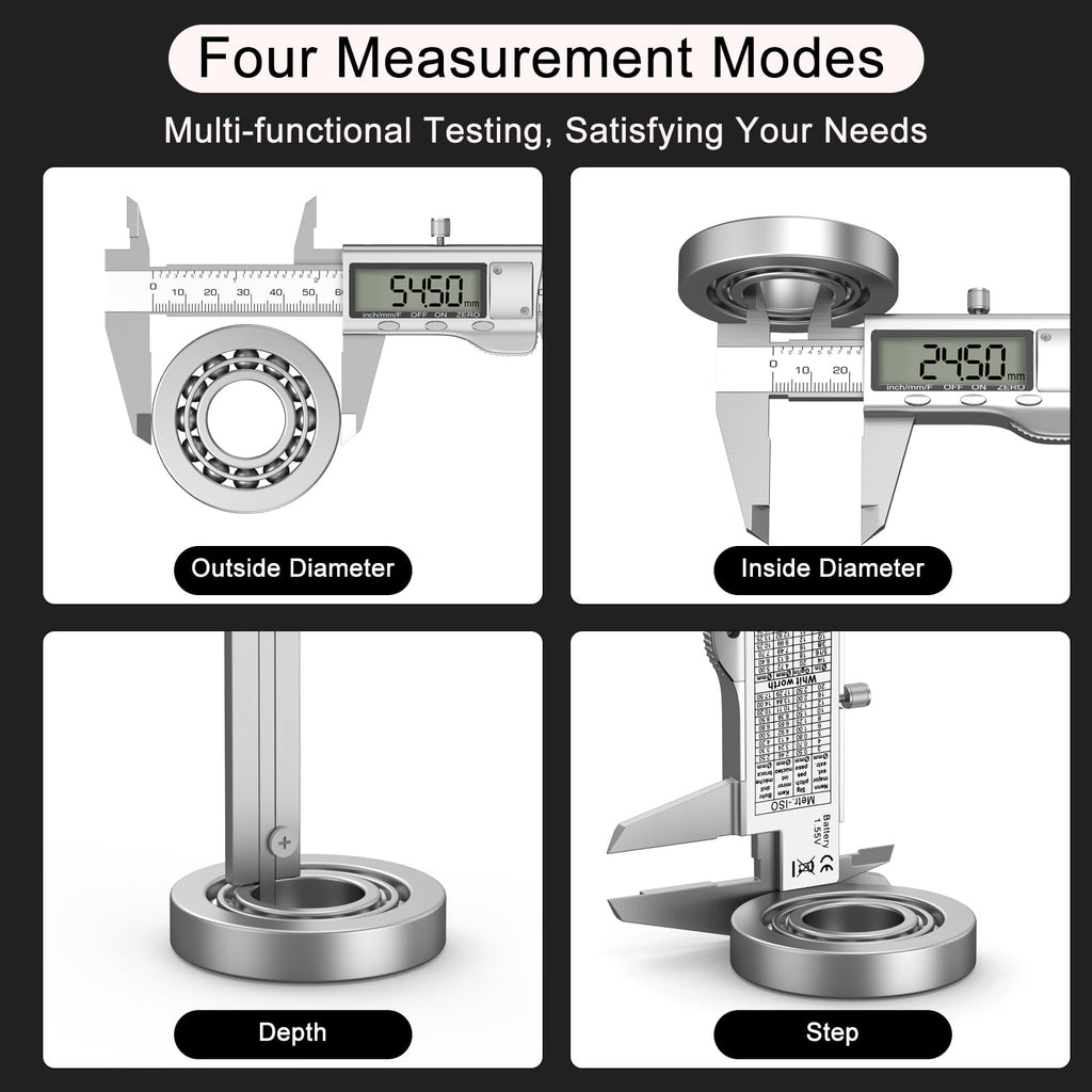 Digital Calipers, Caliper Measuring Tool with Large LCD Screen(6Inch/150mm)