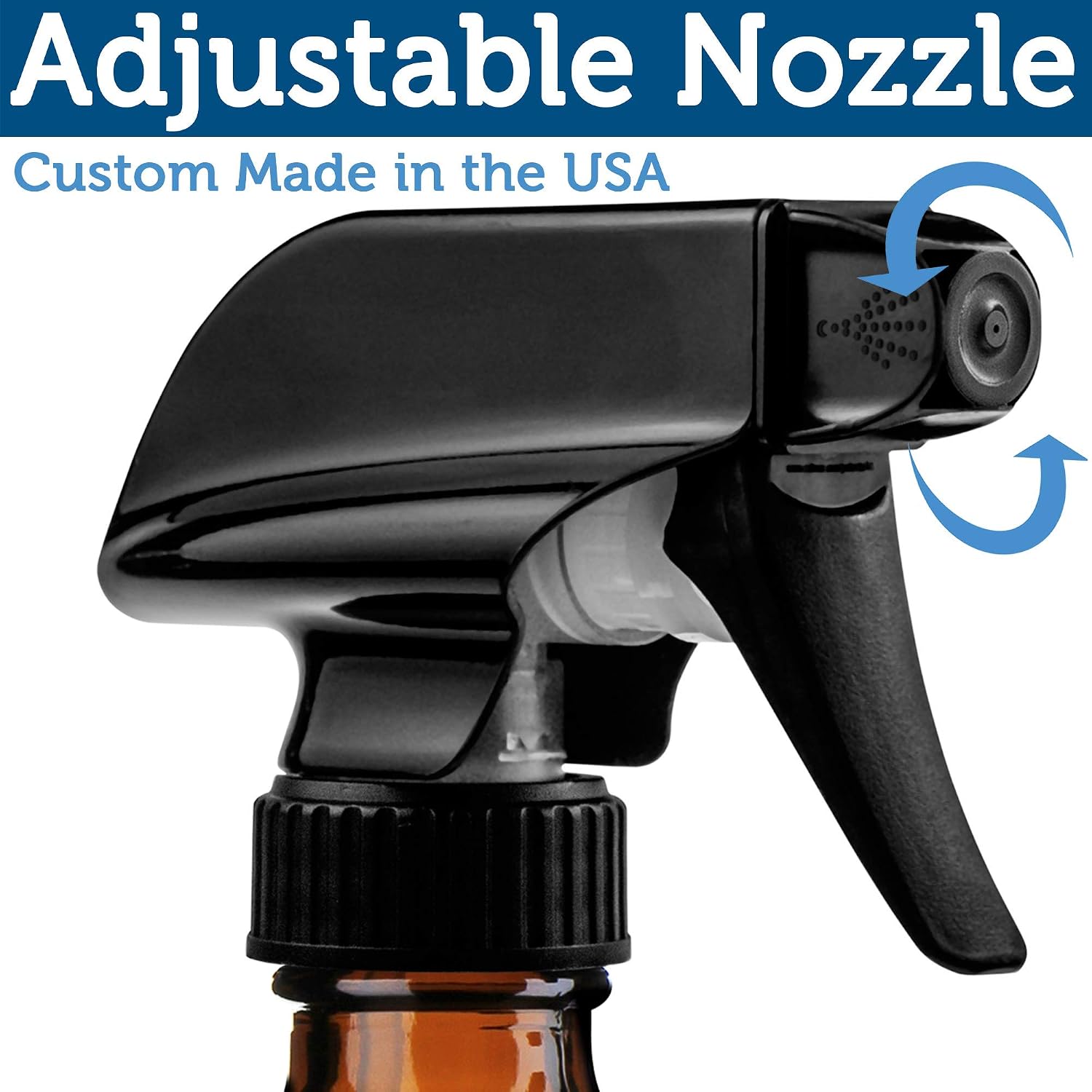 Empty Amber Glass Spray Bottles - 2 Pack - Large 16oz Refillable Bottle for is Great for Essential Oils, Plants