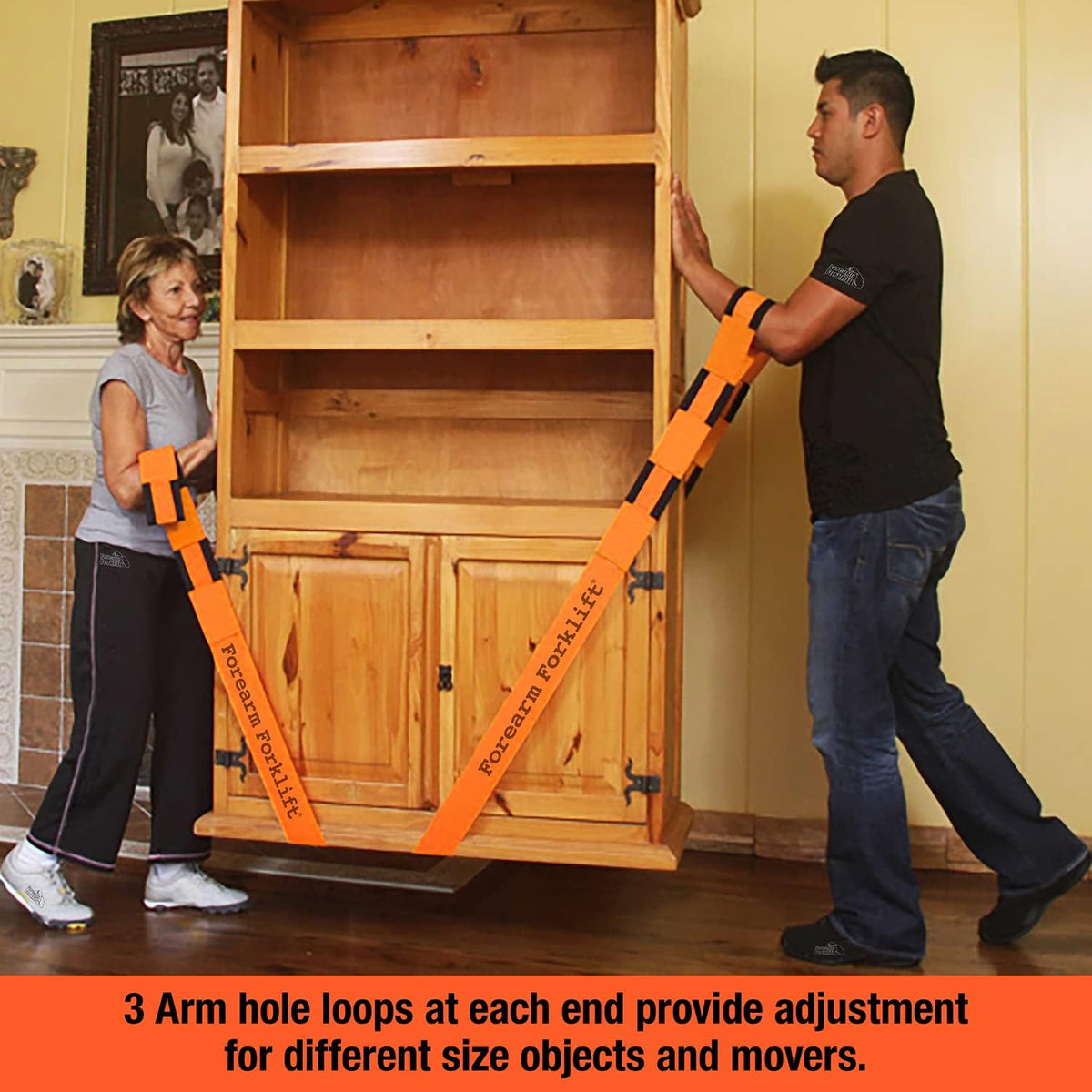 2-Person Lifting and Moving Straps - Lift, Move and Carry Furniture, Appliances, Mattresses or Any Item up to 800