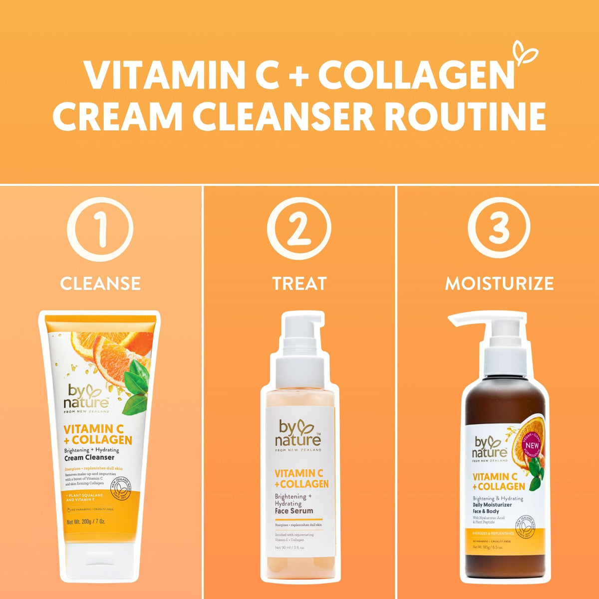 Vitamin C + Collagen Face Cream Cleanser - 7 oz