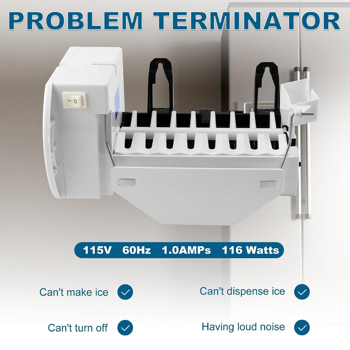 TOMOON WR30X10012 WR30X10093 Ice Maker Kit for G.E Hot.Point Ken.More