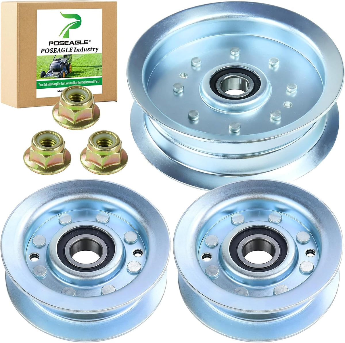 2 Pcs GY22172 Idler Pulley with GY20629 Idler Pulley for D140 Deck