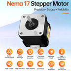 YEJMKJ Nema 17 Stepper Motor 42x38mm 0.47Nm (66.56oz·in) 1.7A 1.7Ω Bipolar
