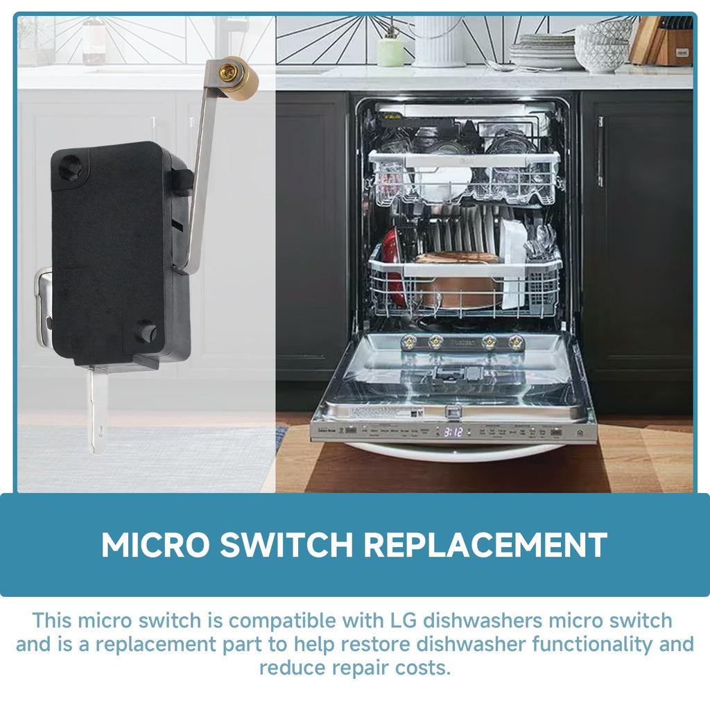 EBF64375202 3W40025C Dishwasher Micro Switch Compatible with LG Kenmore
