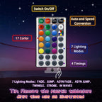 Badminton Net Light, 33ft LED Volleyball Net Outdoor String Lights with Remote, 17 Colors 7 Modes Waterproof