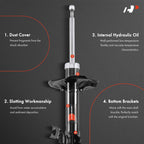 A-Premium Front Bare Struts W/o Coil Spring Compatible with Nissan