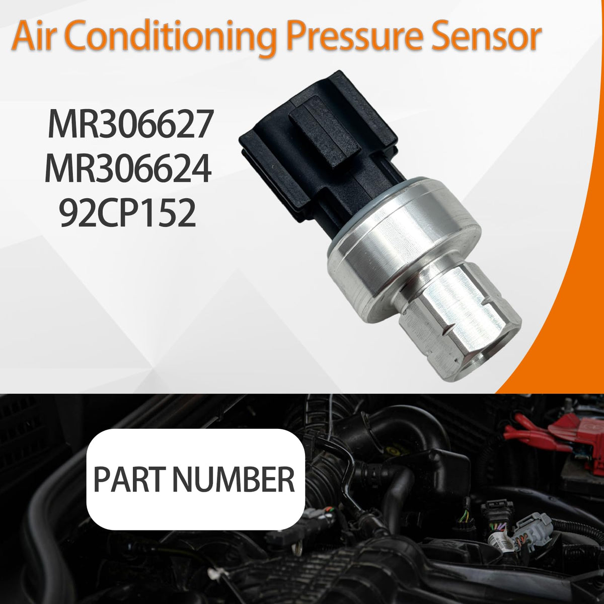 NUOSIYUCAR MR306627 AC Pressure Switch Sensor for Mitsubishi Lancer 08-17