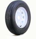 Trailer Tire & Wheel ST205/75R15 8-Ply D 107M 5X4.5 White Spoke Rim