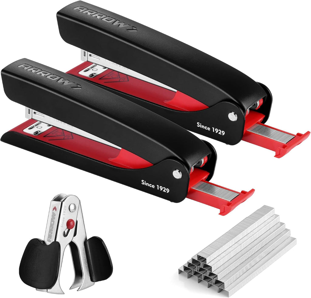 Arrow 2-Pack Full-Strip Stapler with 2520 Staples & Remover