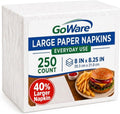 Large Paper Napkins Everyday Use, Disposable White Lunch/Dinner Size