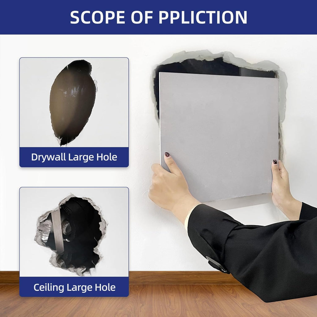 Drywall Repair Kit,Drywall Repair Panel 12” x12“,Drywall Patch Kit Large Hole,Sheetrock Repair Kit,Wall Surface Large