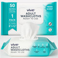 Incontinence Wipes for Adults & Elderly (1 Pack - 50 Count - 8"x12")