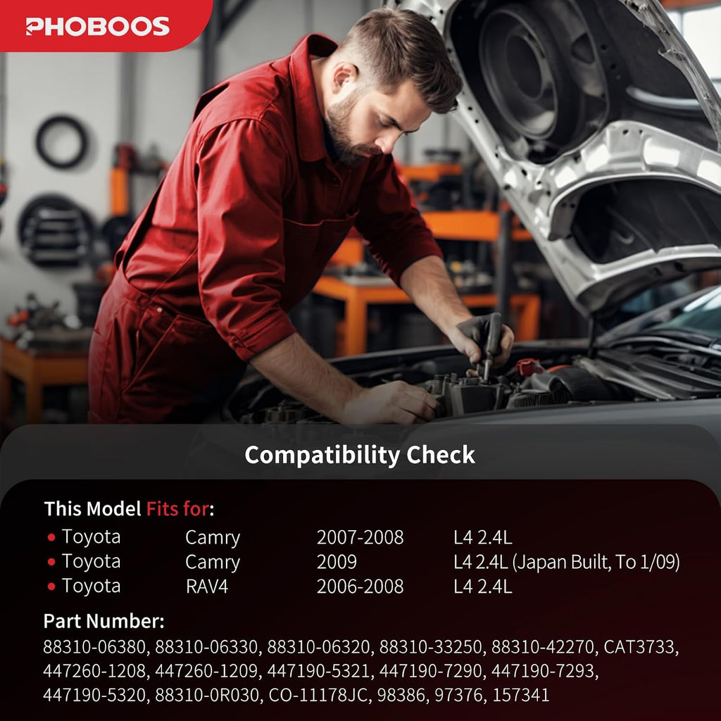 PHOBOOS A/C Compressor with Clutch Compatible with Toyota Camry & RAV4