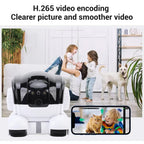 Wheeled Robot pet Camera, Supports Remote Interaction, Automatic pet Tracking Motion Detection, with a Mobile Camera
