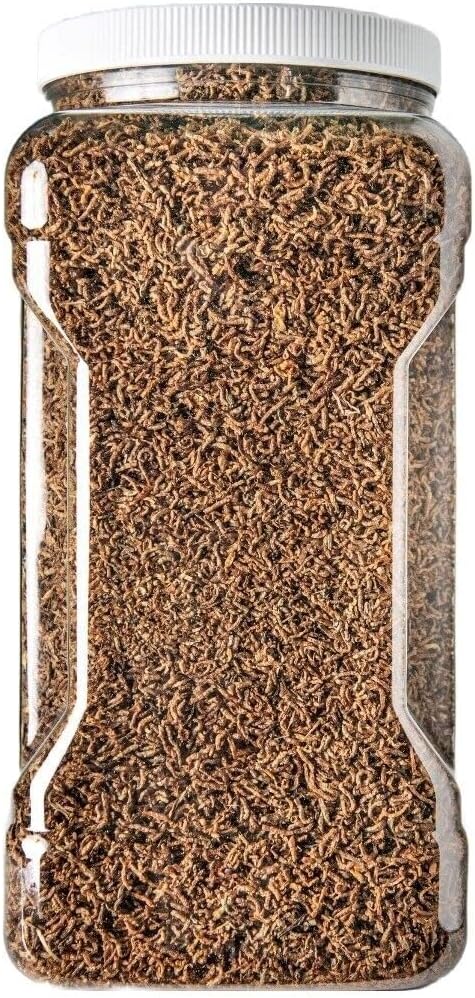 Bloodworms, Grade A Freeze Dried Bloodworms for All Tropical Fish, Cichlids, Discus, Tetras, Goldfish, Bettas, Angel