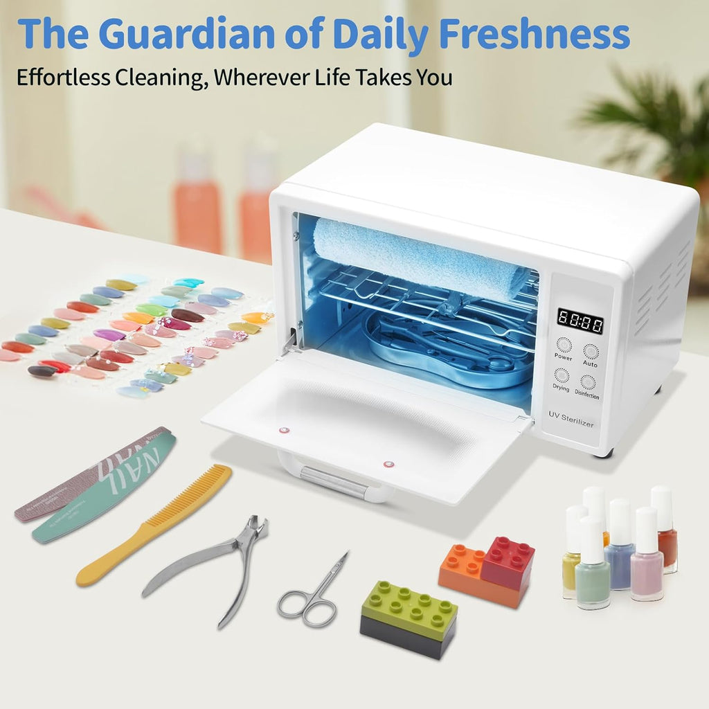 Nail Tool Sterilizer: 10L Sterilizer for Nail Tools with Timer Setting